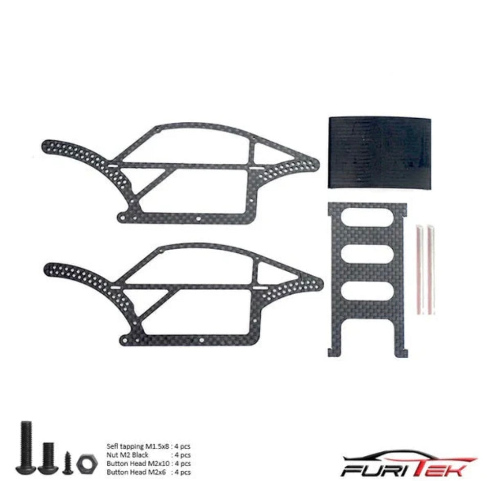 FURITEK BETTLE CARBON FIBER COMP CHASSIS FOR TRX-4M