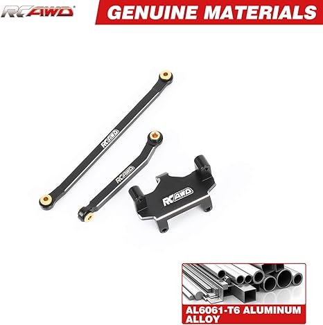 RCAWD CR18P Alloy Servo Mount & Steering Linkages for Hobby Plus 1/18 CR18P 2024 Rushmore Rock Van & Trail Hunter Upgrade Parts