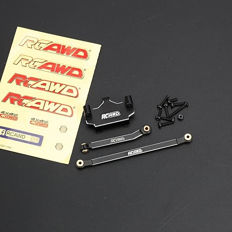 RCAWD CR18P Alloy Servo Mount & Steering Linkages for Hobby Plus 1/18 CR18P 2024 Rushmore Rock Van & Trail Hunter Upgrade Parts
