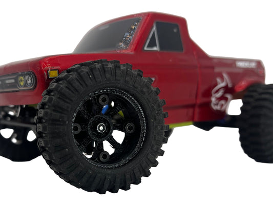 RCCC 1.0 8 SPOKE INJORA BRASS RING COMPATIBLE OFFSET WHEELS FOR ASCENT 32