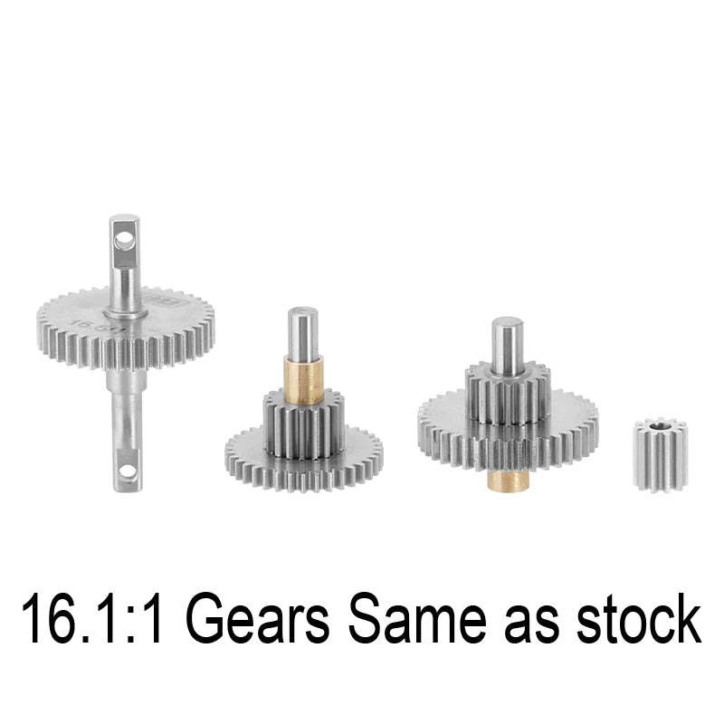 INJORA Overdrive Underdrive Stainless Steel Transmission Gear Set For 1/18 TRX4M