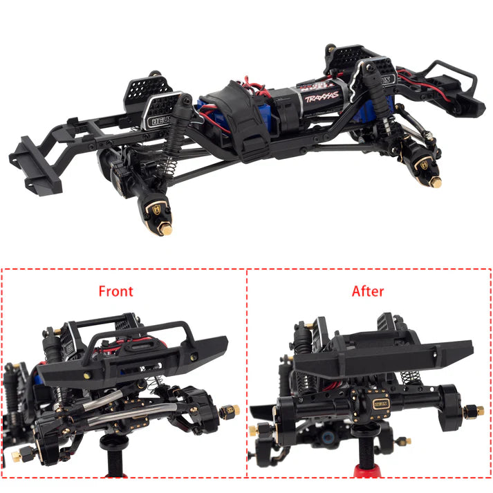 MEUS Racing TRX4M portal axle set upgrade ground clearance +8MM brass aluminum alloy for 1/18 TRX4M