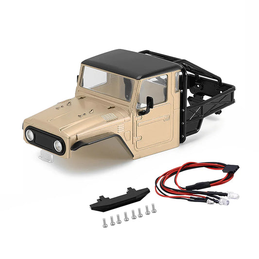 INJORA IR40 Half Truck Hard Plastic Body With Cage For 1/18 TRX4M Defender Bronco