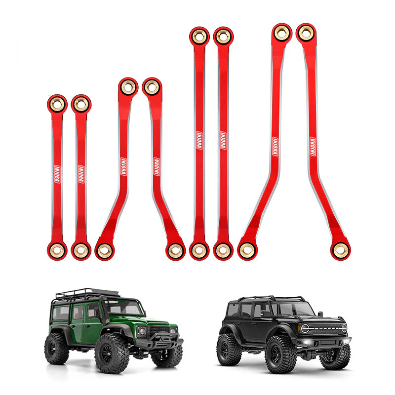 INJORA Aluminum High Clearance Chassis Links Set For 1/18 TRX4M Defender Bronco