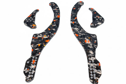 RCCC RED FLAKE FORGED CARBON PHOENIX 🐦‍🔥 CHASSIS FOR SCX30