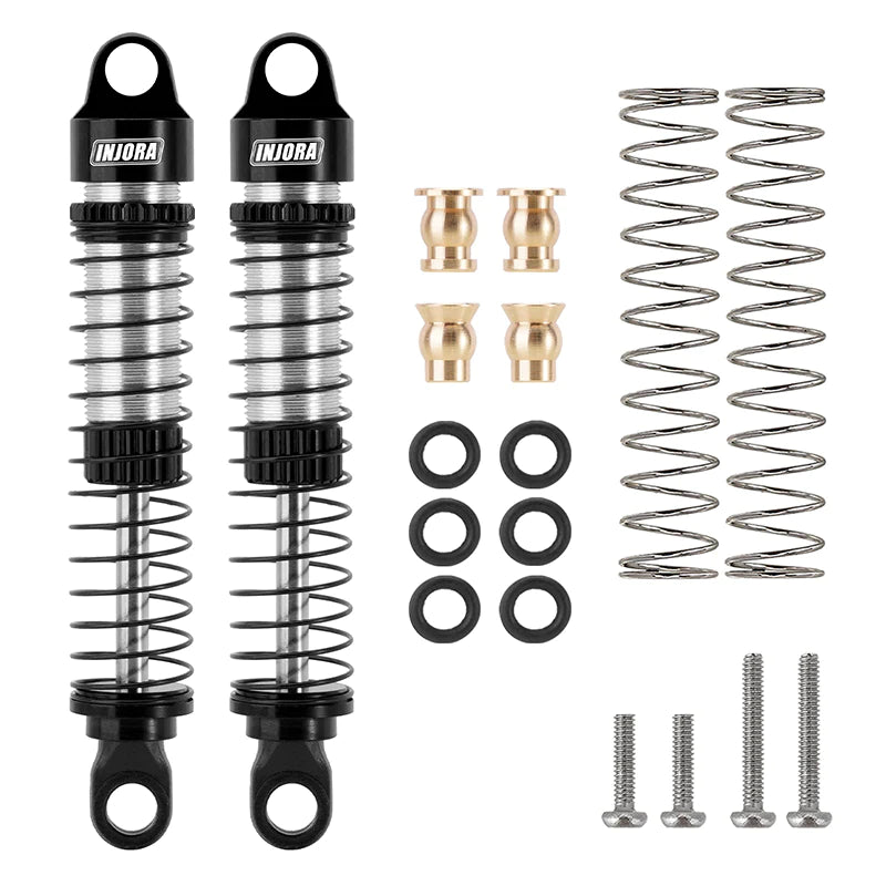 INJORA 59mm Long Threaded Oil Filled Shocks For 1/18 TRX4M (4M-42)