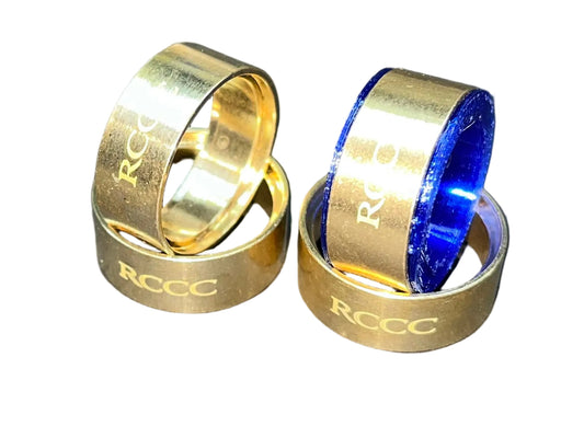 RCCC .85 BRASS RING BEADLOCK WHEELS FOR SCX30 AND ASCENT 32