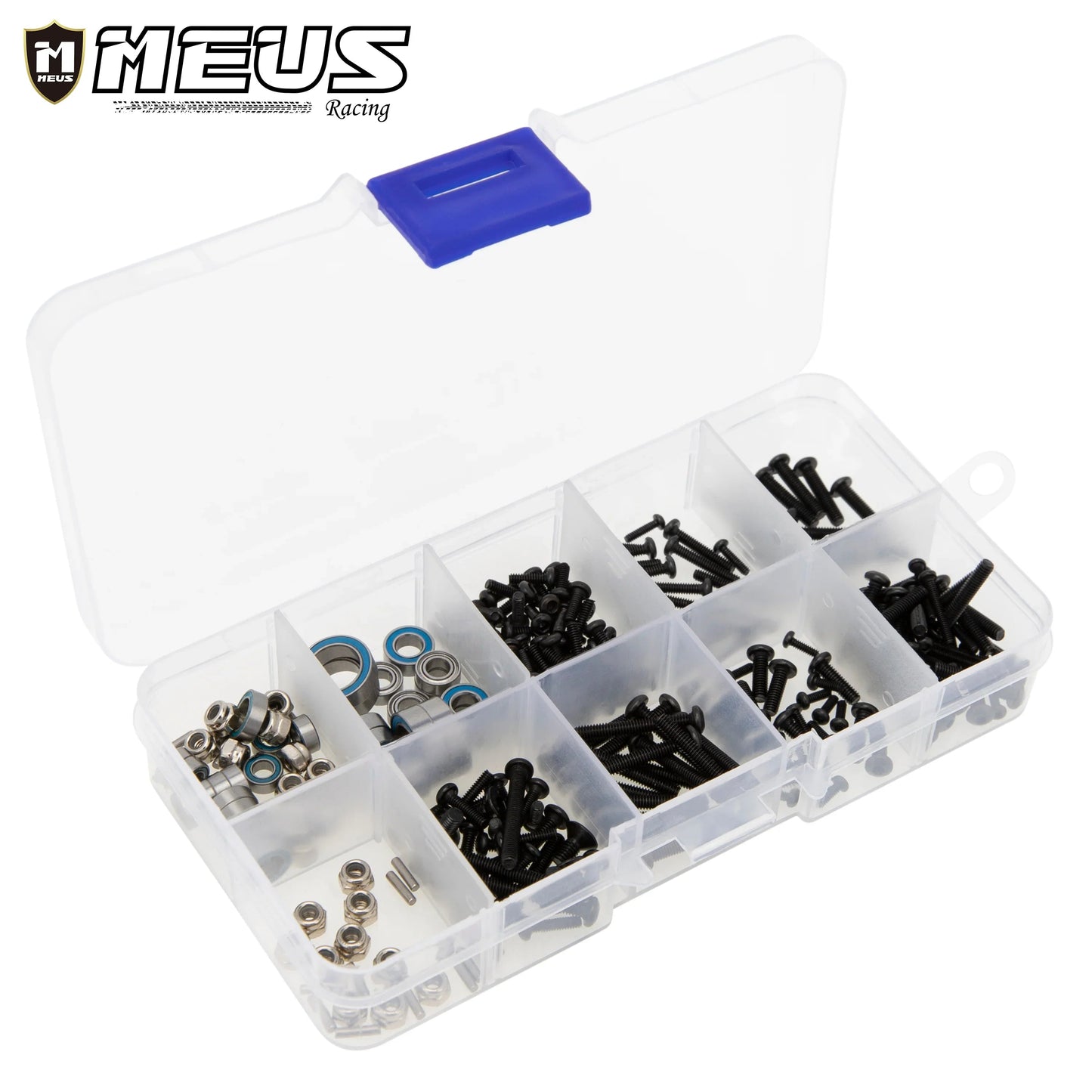 Meus Racing Metal Steel Bearing Screw Kit Boxed 247PCS For 1/18 TRX4M TRX-4M RC Crawler Upgrade Parts Accessories