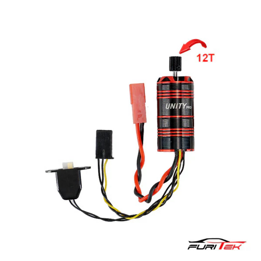 FURITEK UNITY PRO 3500kv 2-In-1 Micro FOC Brushless System For FOR REDCAT ASCENT-18