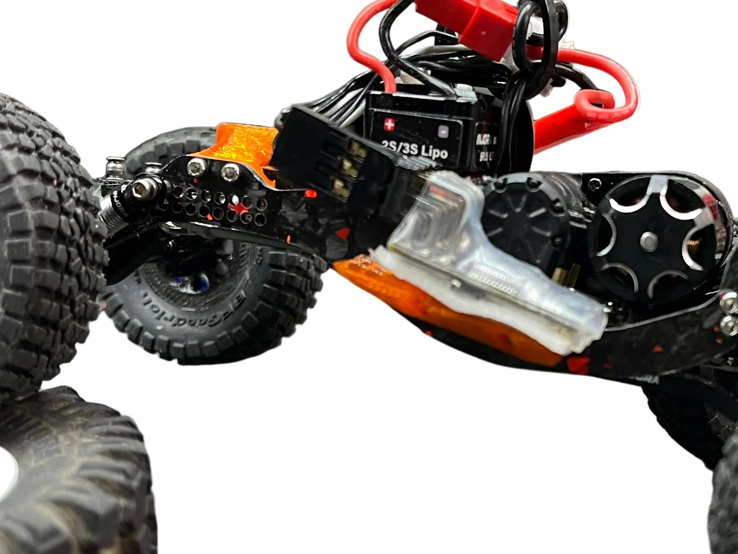 RCCC RED FLAKE FORGED CARBON PHOENIX 🐦‍🔥 CHASSIS FOR SCX30