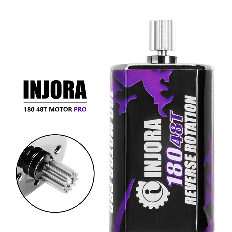 INJORA 180 PRO Brushed 48T Purple Motor With Steel Pinion For 1/18 TRX4M