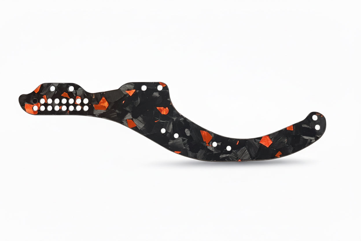 RCCC RED FLAKE FORGED CARBON PHOENIX 🐦‍🔥 CHASSIS FOR SCX30