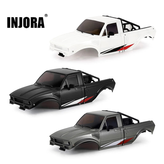 INJORA IR60 Pickup Hard Body With Bed Rack For 1/18 TRX4M Defender Bronco