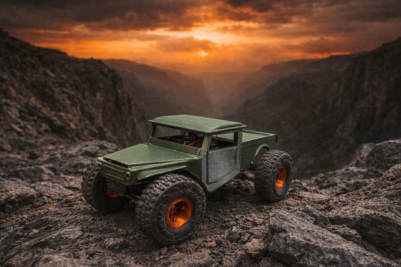 RCCC PHOENIX-CRUISER BODY FOR SCX30 (99mm and 108mm wheelbase)