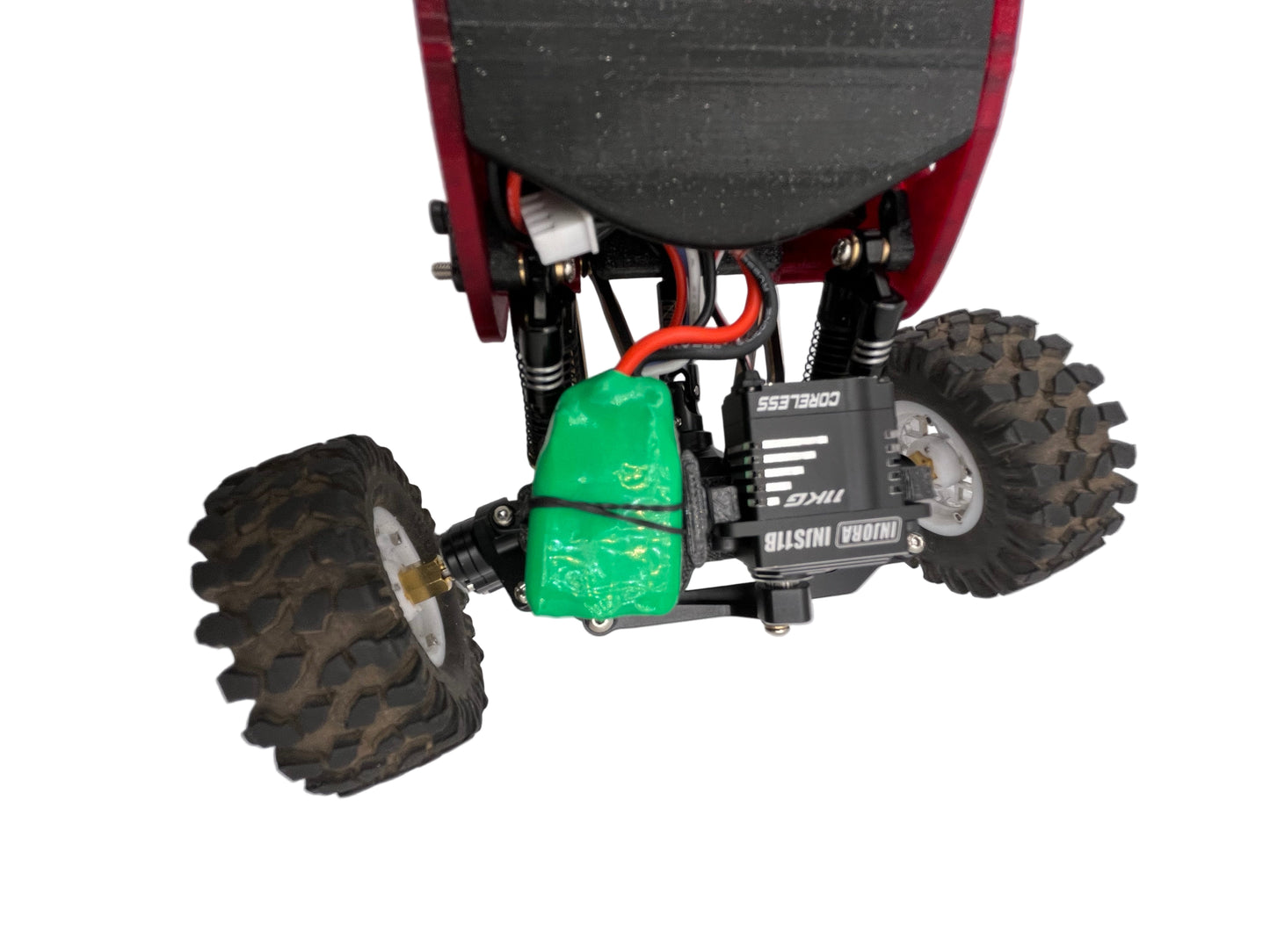 RCCC BOA (battery on axle) SERVO MOUNT FOR TRX4m INJORA DIAMOND AXLES