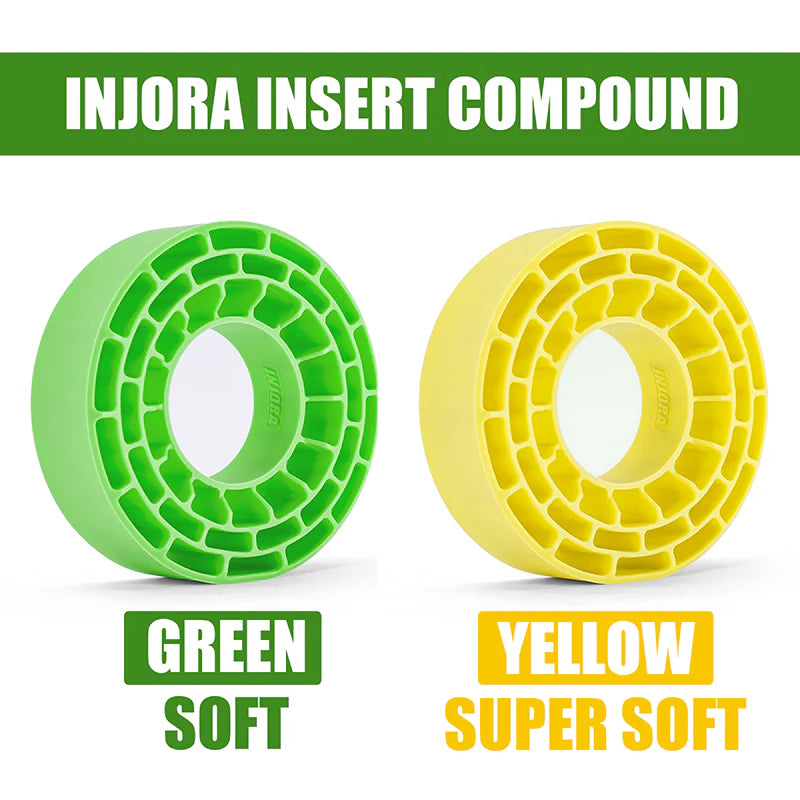 INJORA 4pcs Silicone Rubber Inserts For 62-64mm*24mm 1.0" Tires