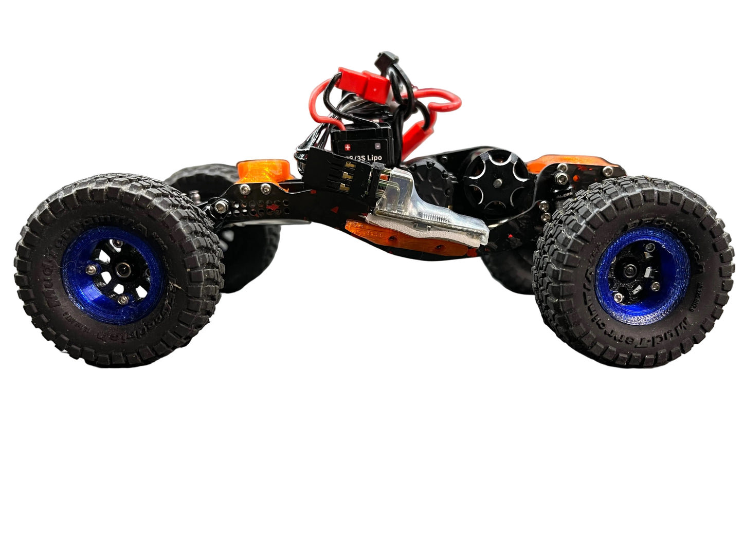 RCCC RED FLAKE FORGED CARBON PHOENIX 🐦‍🔥 CHASSIS FOR SCX30