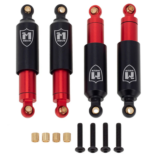 MEUS Racing 60MM Emulation Shocks Built-In Oil Shock For 1/18 TRX4M 4PACK - BLACK