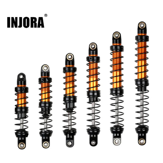 INJORA Metal Shock Absorber 70/80/90/100/110/120mm Oil Damper for 1/10 RC Crawler Car Axial SCX10 90046 AXI03007 TRX4 TRX6