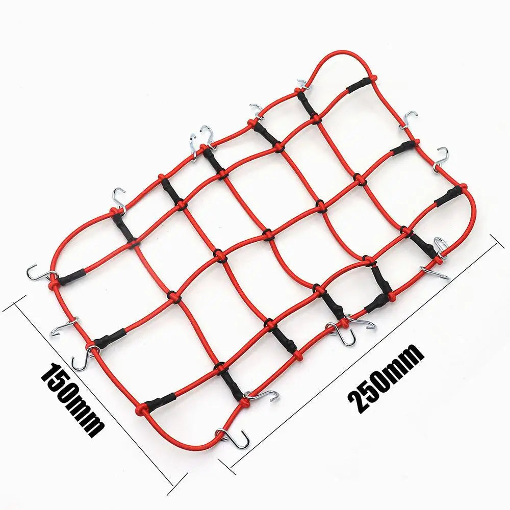 AJRC RC Car Accessories 6 Colors Elastic Luggage Net for 1/10 RC Crawler SCX10 90046 Tamiya CC01 D90 Trax TRX-4 TRX4 Defender