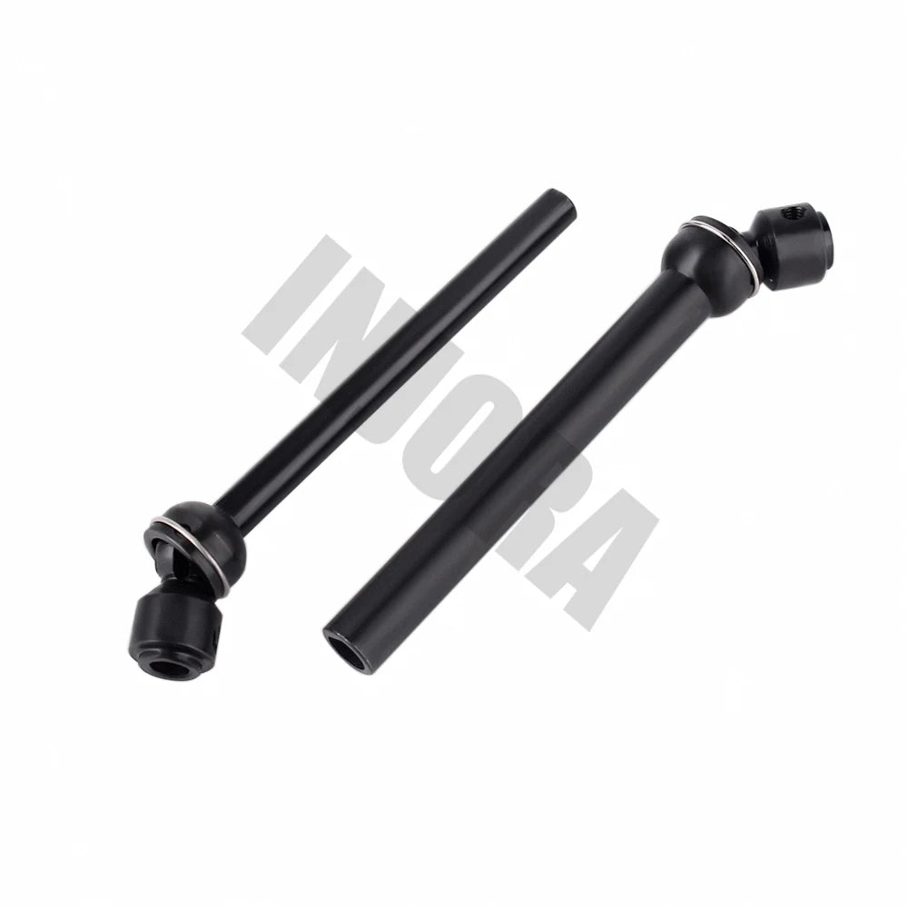 INJORA Steel CVD Drive Shaft 88-113mm 112-152mm for 1/10 RC Crawler Car SCX10 90046 Upgrade Parts