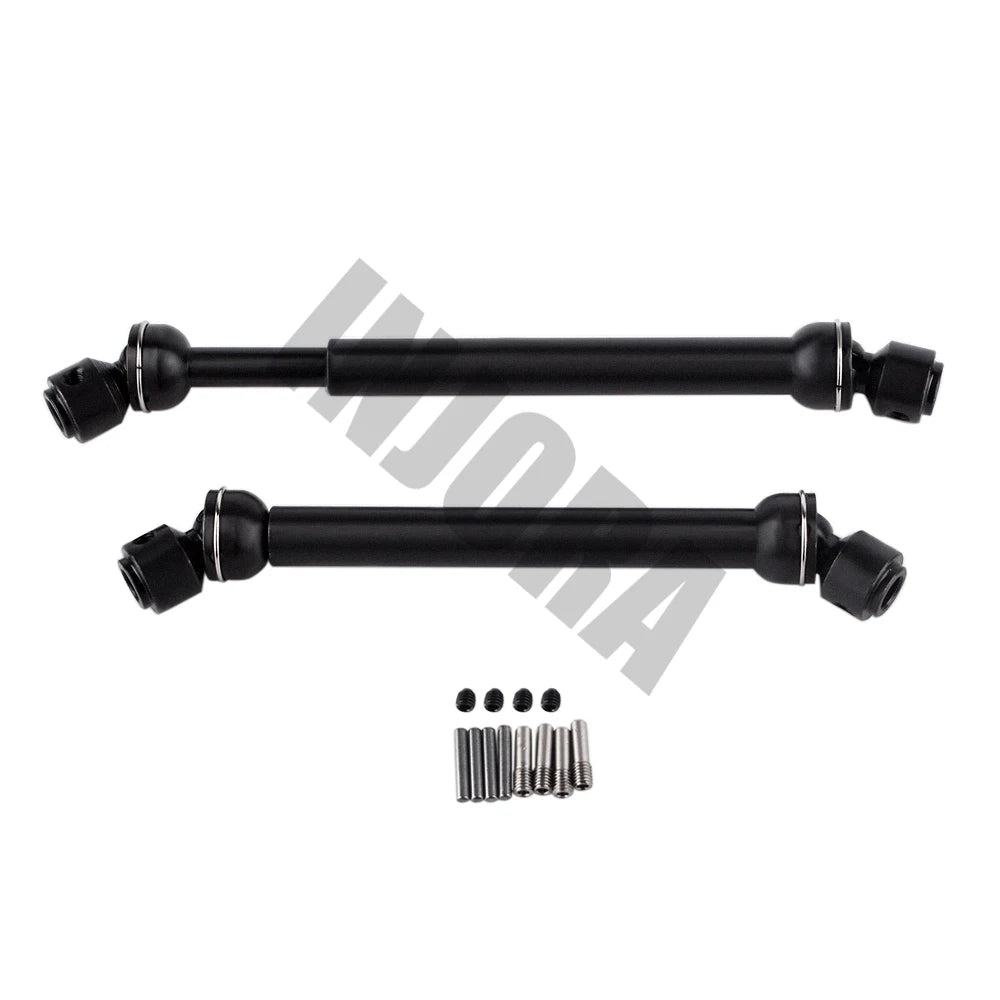 INJORA Steel CVD Drive Shaft 88-113mm 112-152mm for 1/10 RC Crawler Car SCX10 90046 Upgrade Parts