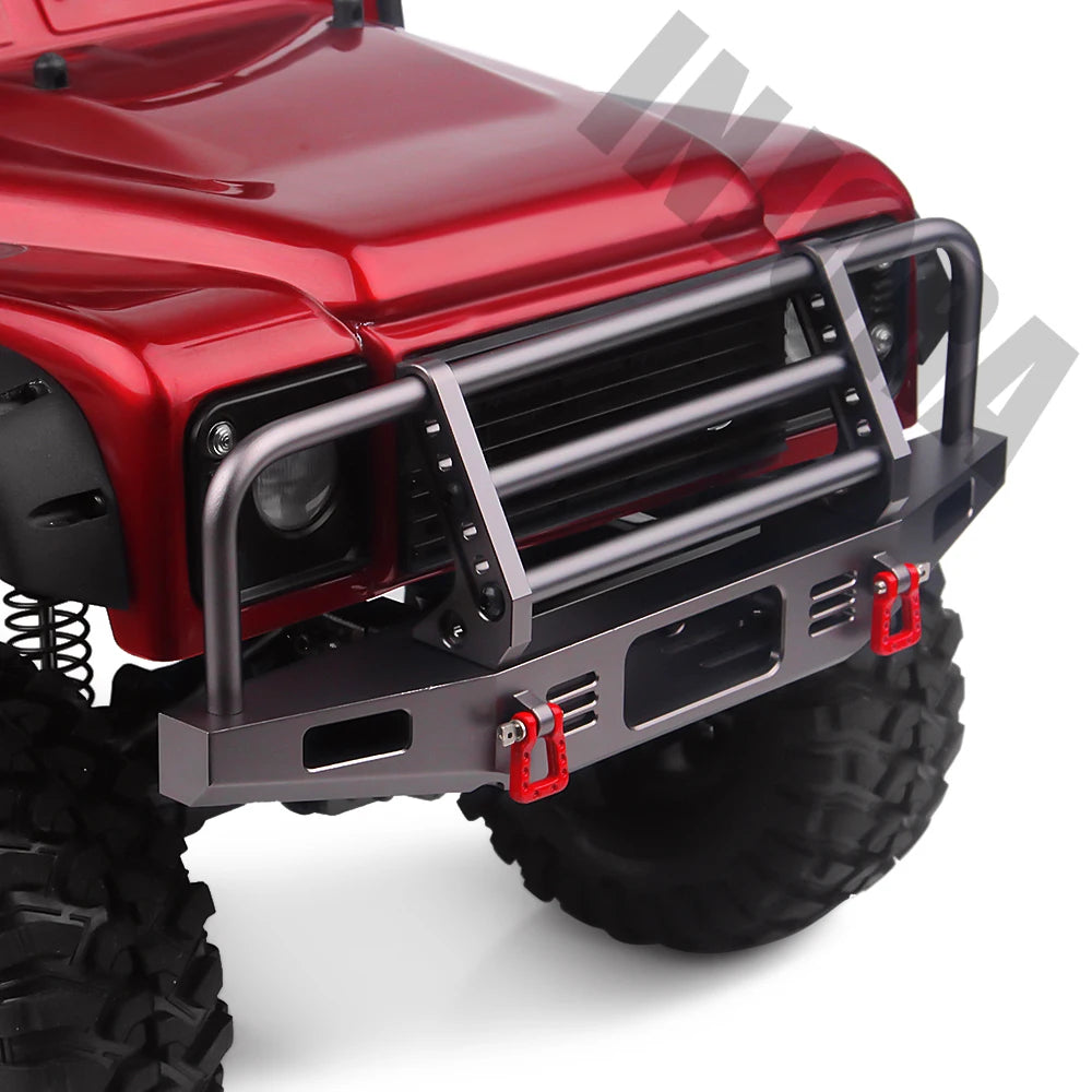 INJORA Adjustable Metal Front Bumper for 1/10 RC Crawler TRX4 Defender Axial SCX10 SCX10 II 90046 90047