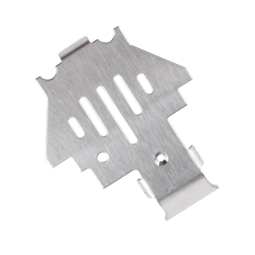 INJORA Stainless Steel Chassis Armor Axle Protector Skid Plate for 1/10 RC Crawler TRX4 TRX-4 Upgrade Part