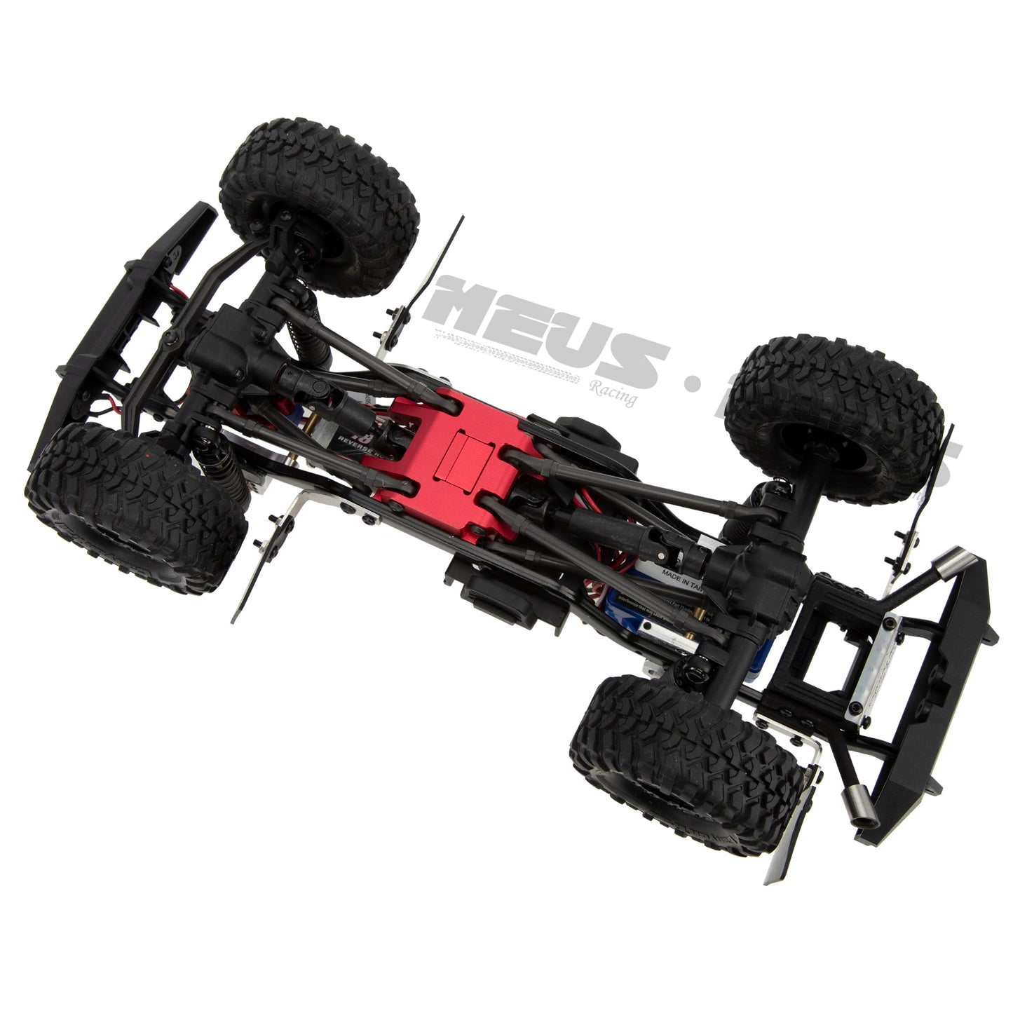 Meus Racing Aluminum Transmission Base Gearbox Base Metal Chassis Skid Plate for 1/18 RC Crawler Car TRX-4M TRX4M