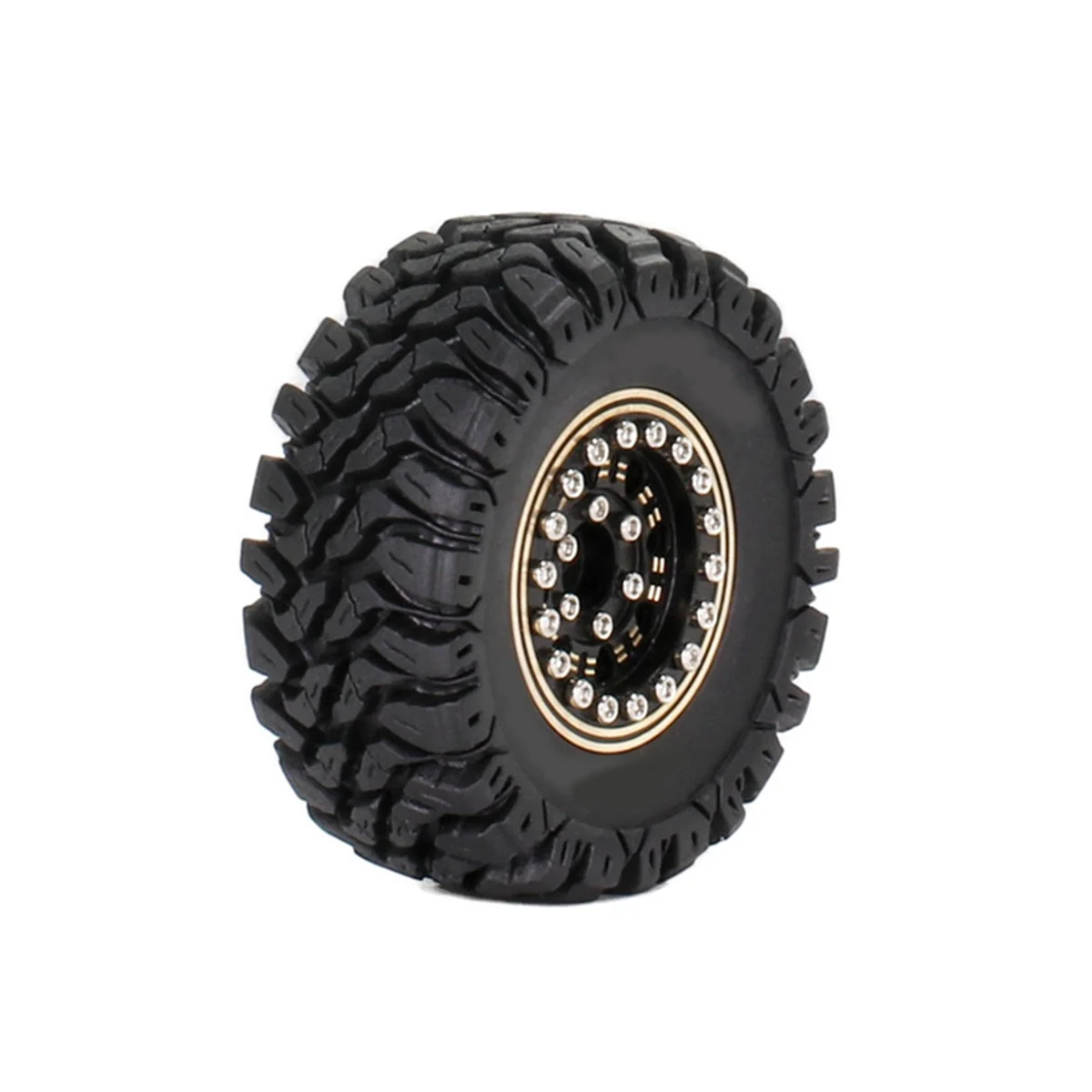 For Traxxas 1/18 TRX4M Land Rover 1.2-Inch Brass Wheel Tire 1/24 SCX24 FMS,B