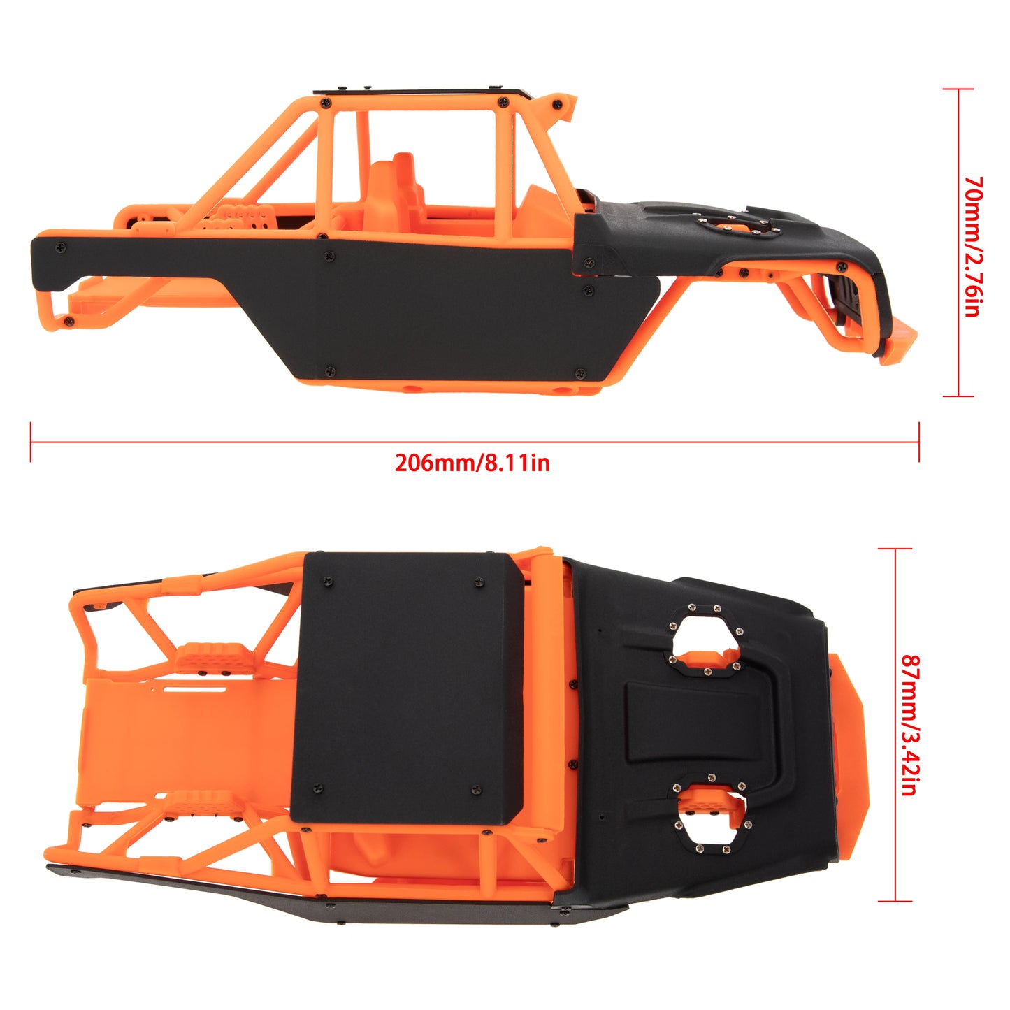 MEUS Racing 1/18 TRX4M ripper Nylon injection molding V2 version Nylon cage body shell for 1/18 TRX4M