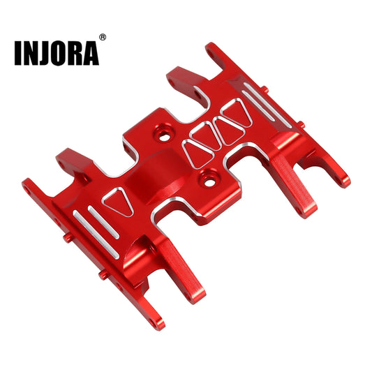 INJORA Aliuminum Skid Plate Transmission Mount Upgrade Parts for RC Crawler Car Axial SCX24 Deadbolt Jeep JLU Gladiator Bronco