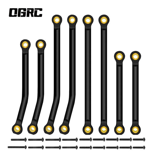 OGRC Aluminum Alloy Chassis Links Suspension Links Set for 1/18 TRX4M Upgrade Parts