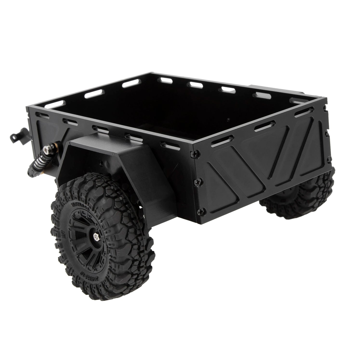 MEUS RACING Utility Trailer Car with Hitch for TRAXXAS TRX-4M TRX4M 1/18 RC Crawler Car Upgrade Parts