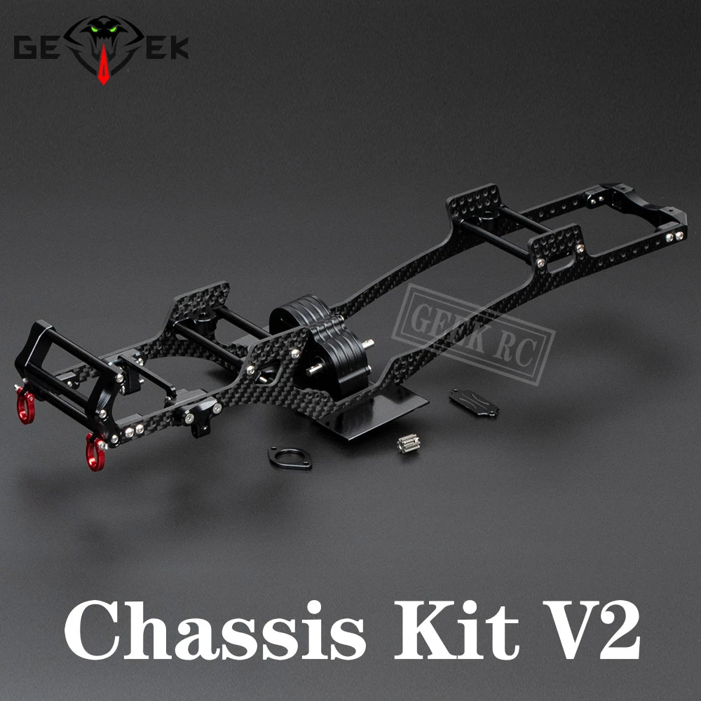 Carbon Fiber Frame Rail LCG Chassis Kit for 1/10 RC Crawler Cheater Rigs SCX10 TRX4 Capra Lower Center of Gravity DIY Upgrade