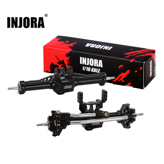 INJORA +4mm Aluminum Axles with Lay Down Servo Mount & Links for 1/18 TRX4M