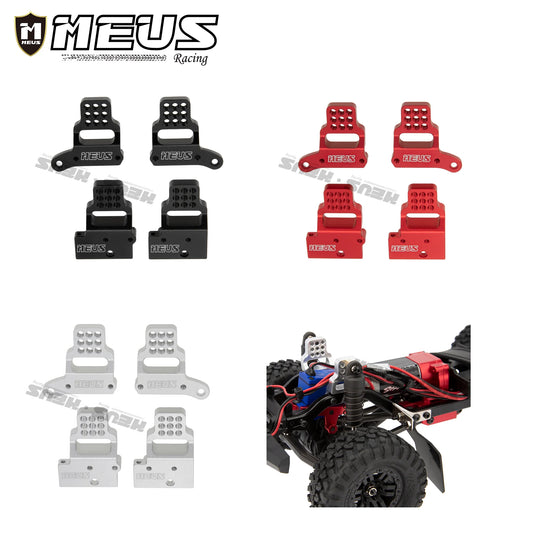 Meus Racing Aluminum Multi-hole Shock Mount Metal Adjustable Shock Tower Bracket for 1/18 RC Crawler Car TRX-4M