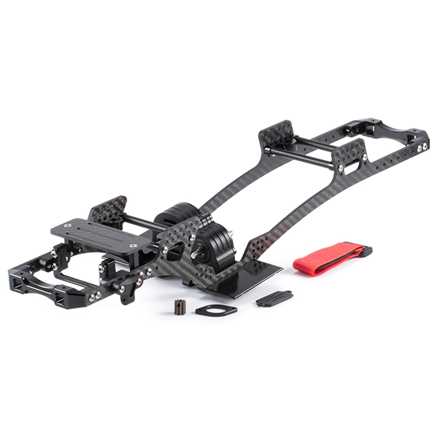 Carbon Fiber LCG Chassis Kit Frame Rail for 1/10 RC Crawler Cheater Rigs Element Enduro SCX10 III Capra TRX4 Portal Axle Builds