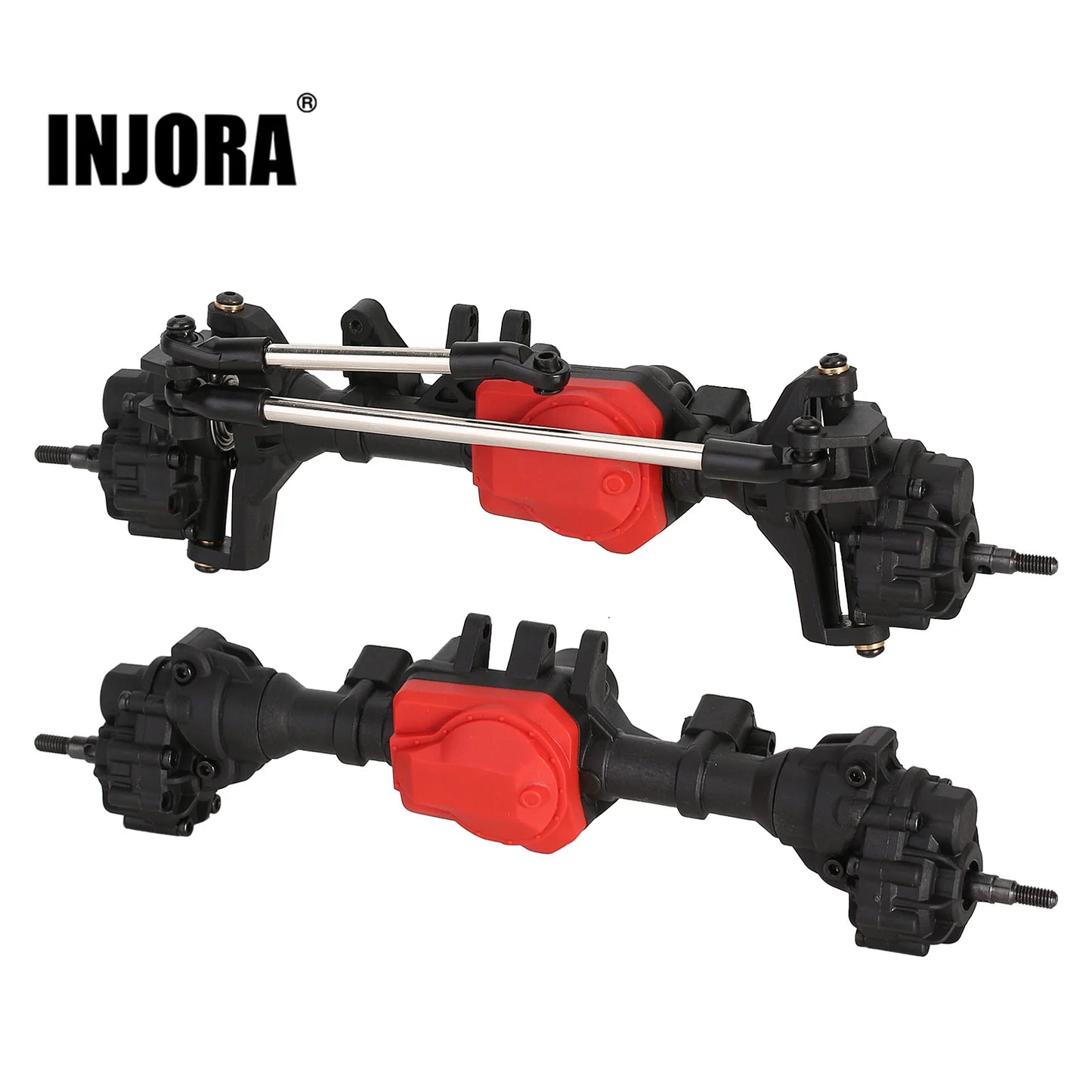 INJORA Complete Front Rear Straight Portal Axle for 1/10 RC Crawler Car TRX4 TRX-4 Upgrade