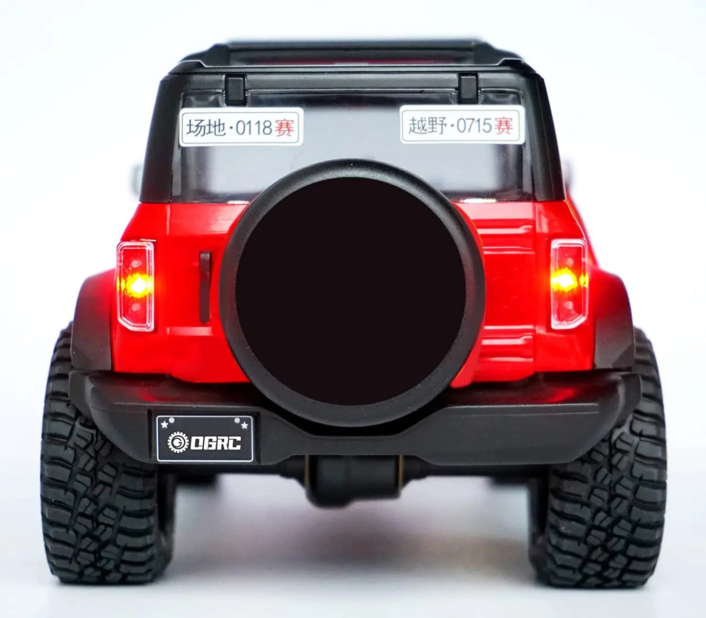 OGRC RC Led Headlights Taillights Kit Front Rear RC Light for TRX4M 1/18 RC Crawler Car Upgrade Parts (White & Red)