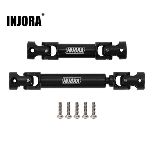 INJORA Hardened Steel Drive Shafts for 1/18 RC Crawler TRX4M (4M-50BK)