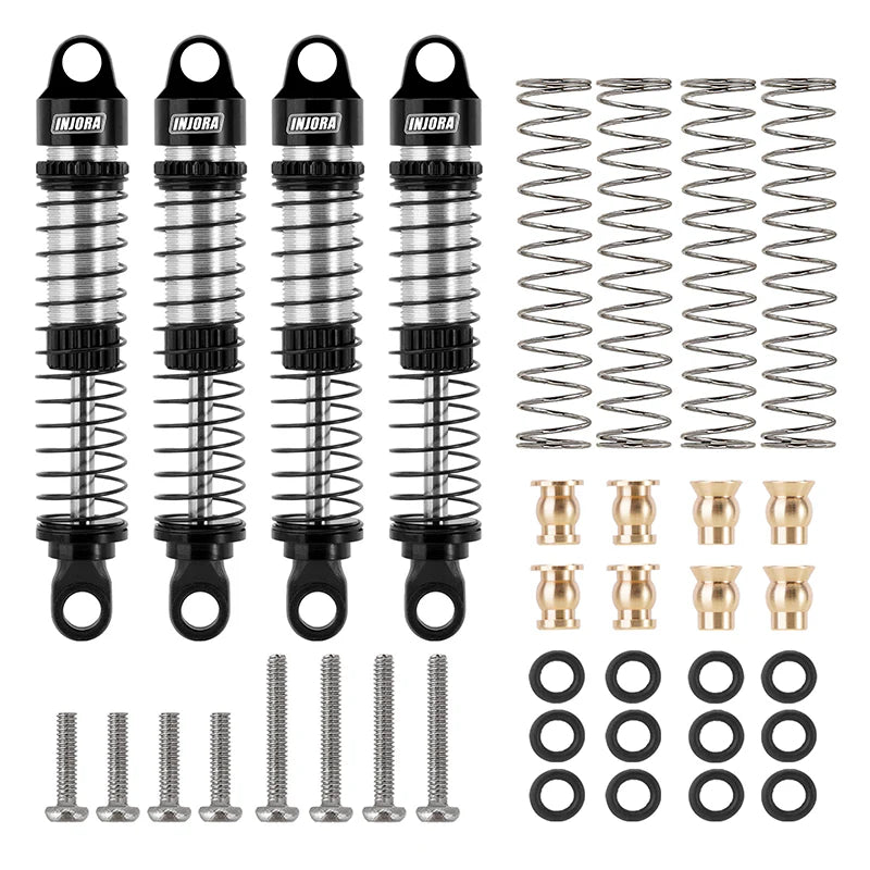 INJORA 59mm Long Threaded Oil Filled Shocks For 1/18 TRX4M (4M-42)