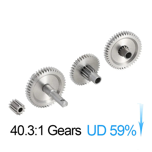 INJORA Overdrive Underdrive Stainless Steel Transmission Gear Set For 1/18 TRX4M