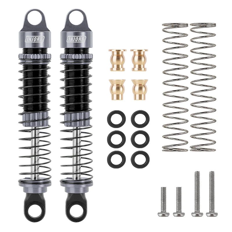 INJORA 59mm Long Threaded Oil Filled Shocks For 1/18 TRX4M (4M-42)