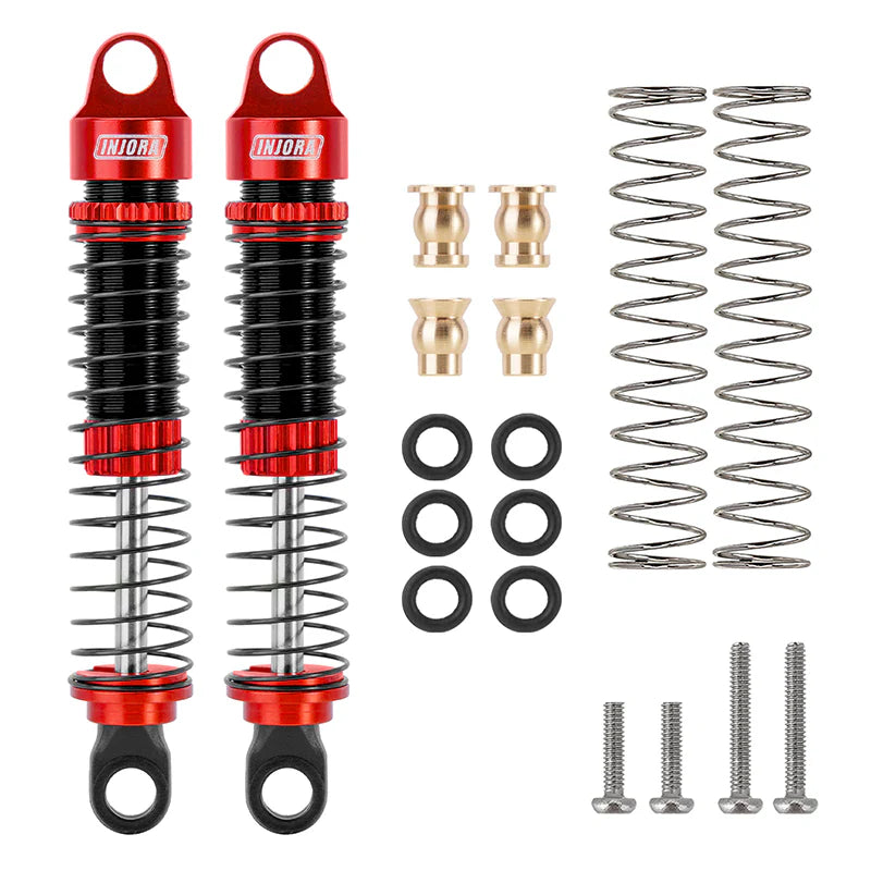 INJORA 59mm Long Threaded Oil Filled Shocks For 1/18 TRX4M (4M-42)