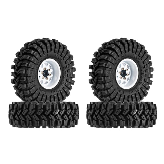 INJORA 1.0" 62*22mm -3.78mm Offset Beadlock Wheel Rims Tires Set